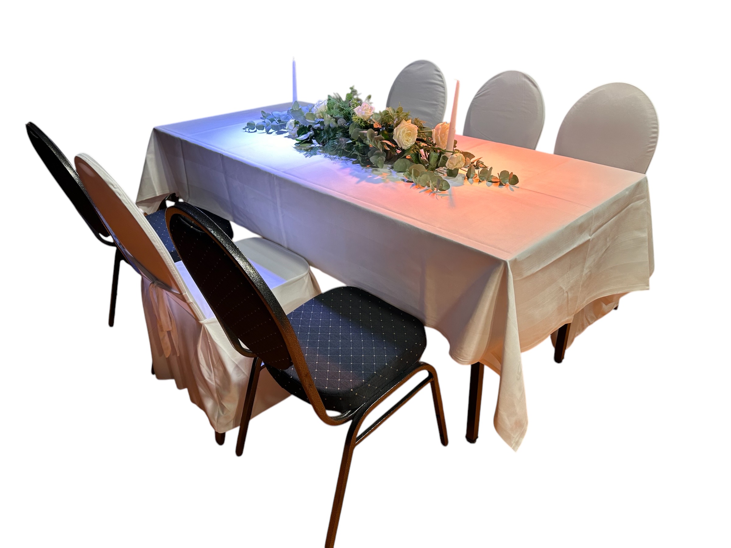 Tischdecke "PHIL" 2,40m x 1,40m, weiß – Bild 3