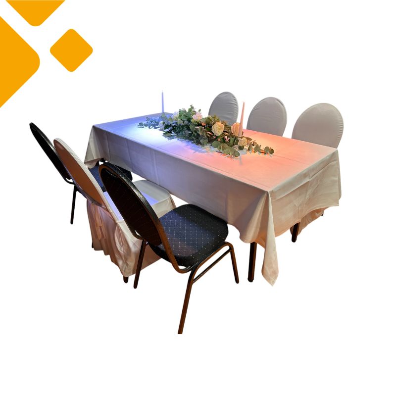 Tischdecke "PHIL" 2,40m x 1,40m, weiß