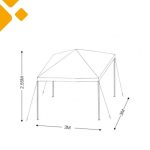 Tent SY-ZP3001-GY 3x3m