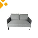 Lounge Couch "KNUT", schwarz, 2-Sitzer