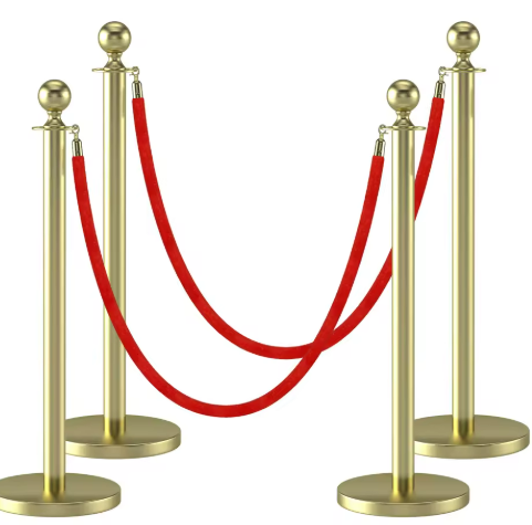 Crown Absperrständer, Gold – Bild 2